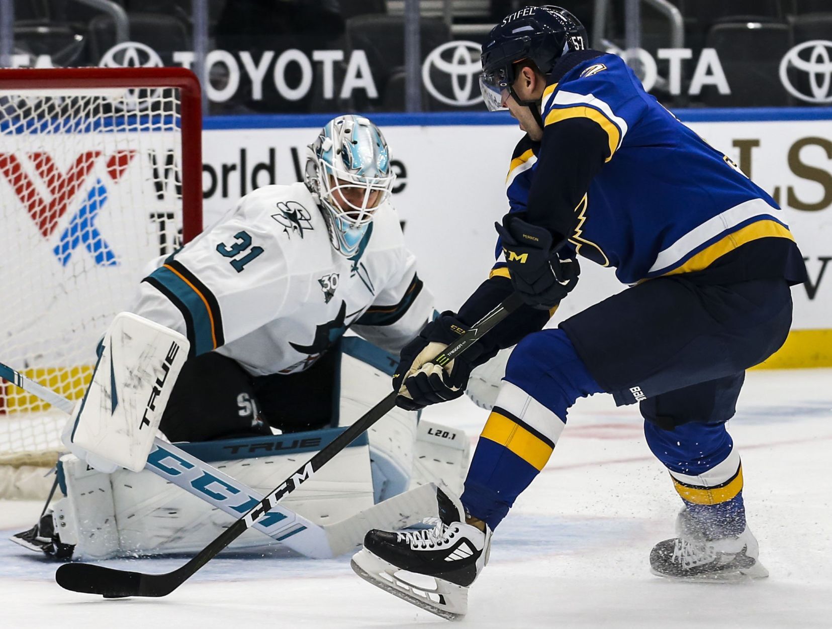 Blues drop game in shootout